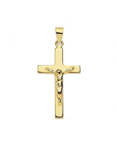 Cruz oro 18k amarillo con Cristo 23x12 mm