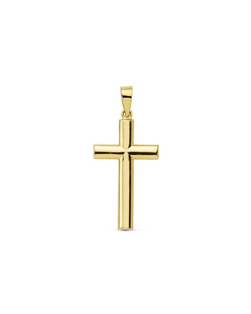 Cruz oro 18k amarillo lisa 25x15mm