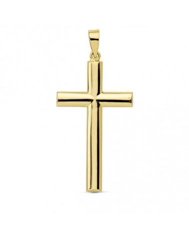 Cruz oro 18k amarillo lisa 31x17 mm