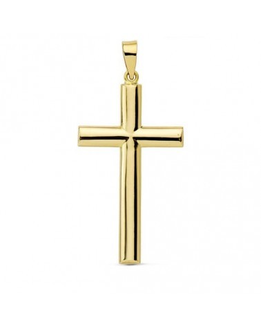 Cruz oro 18k amarillo lisa 31x17 mm