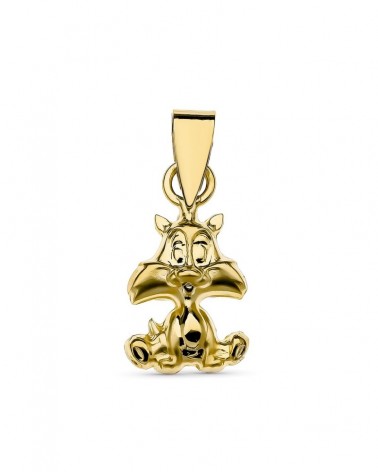 Colgante oro 18k Silvestre pequeño 11x6 mm