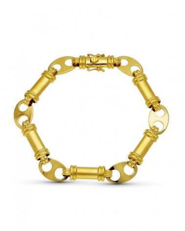 Pulsera oro 18k amarillo eslabones 28,5g