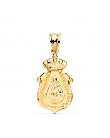 Colgante oro 18k Virgen del Rocío Huelva 27x14mm