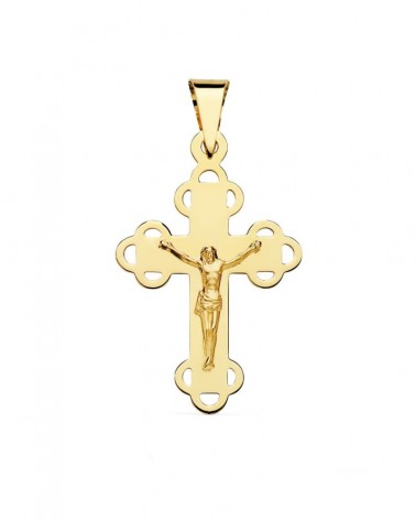 Cruz oro 18k con Cristo 34x22 mm