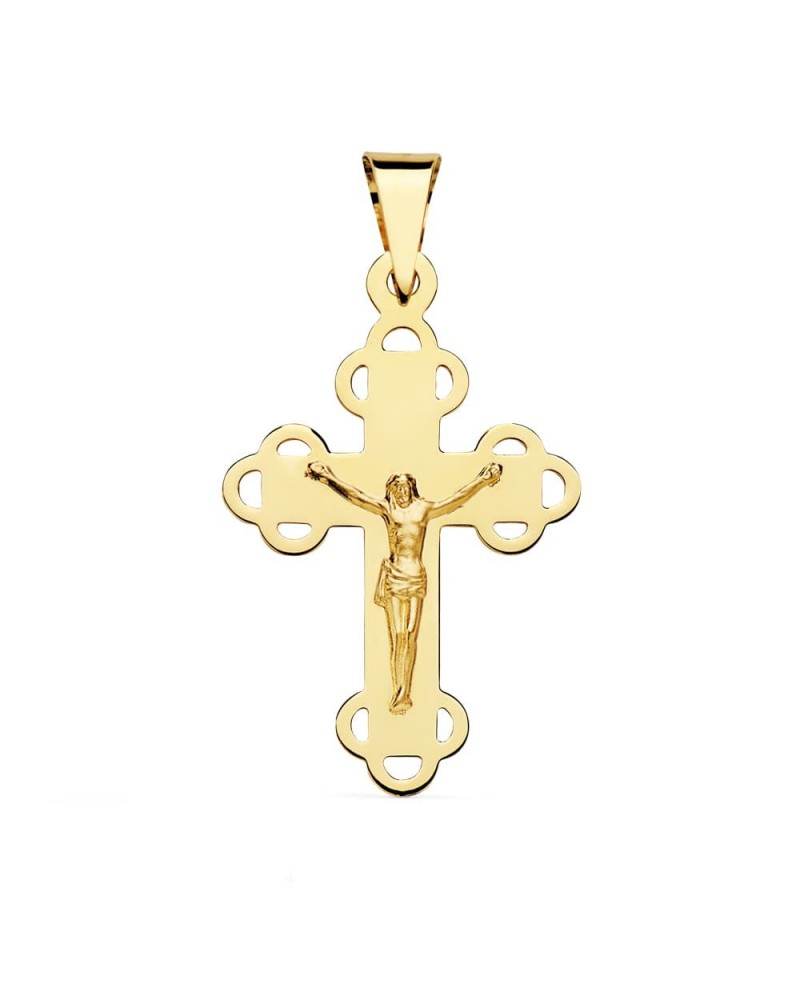 Cruz oro 18k con Cristo 34x22 mm