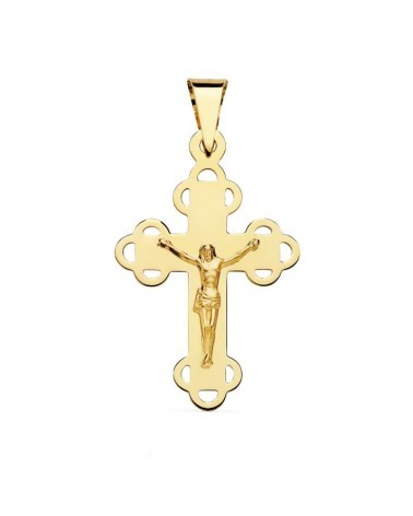 Cruz oro 18k con Cristo 34x22 mm