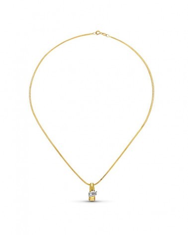 Colgante oro 18k amarillo con brillante 16x7mm