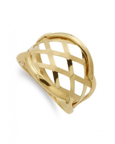 Sortija oro amarillo 18k motivos calados 16mm