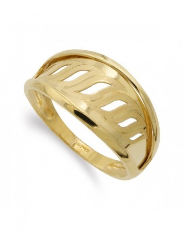 Sortija oro 18k amarillo motivos calados 10mm