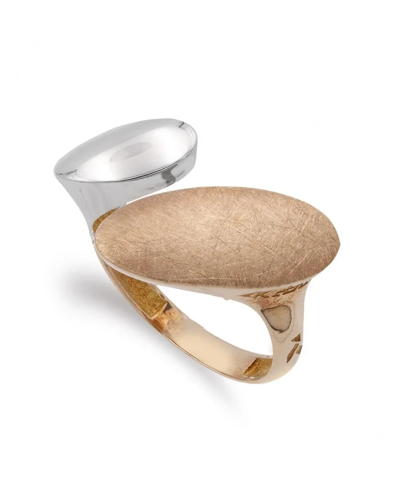 Sortija de oro blanco y amarillo de 18k PM-14665