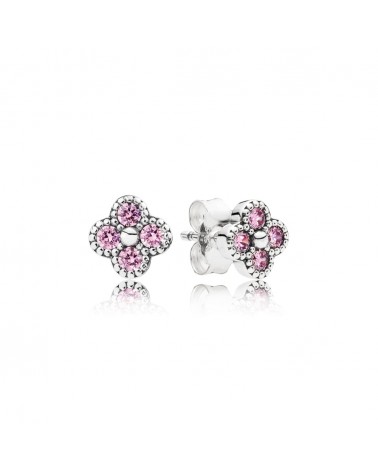 PENDIENTES PANDORA FLOR ROSA