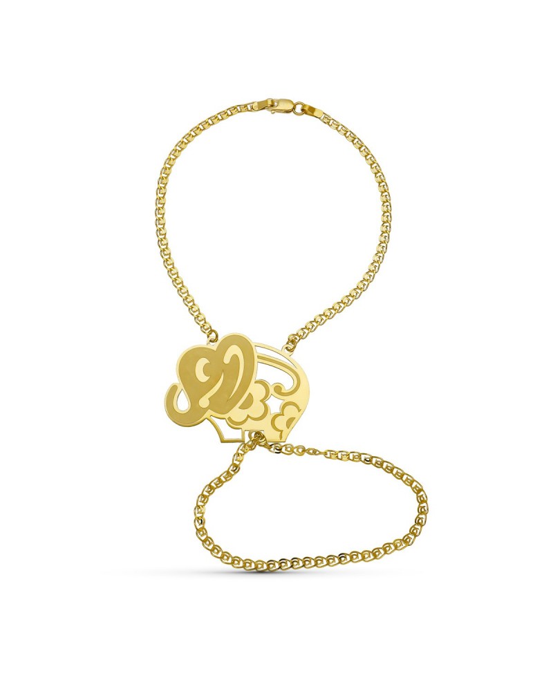 Pulsera oro 18k amarillo elefante