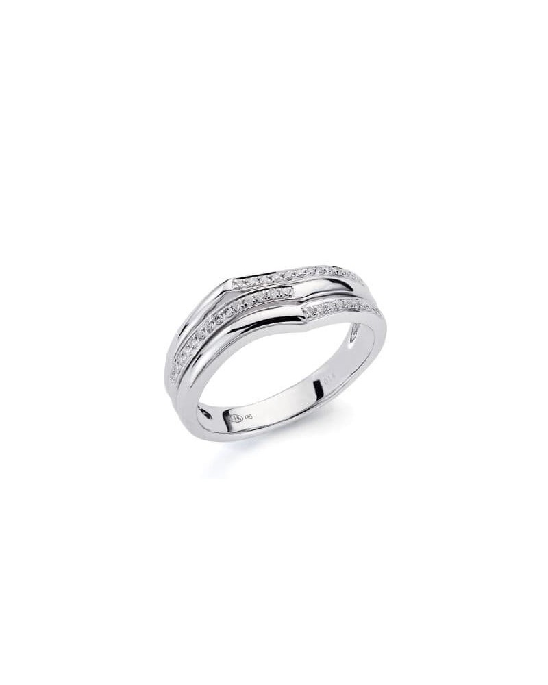 Sortija oro blanco 18k diamantes talla brillante 7mm