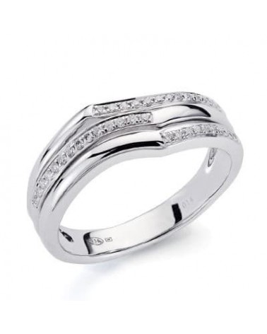 Sortija oro blanco 18k diamantes talla brillante 7mm