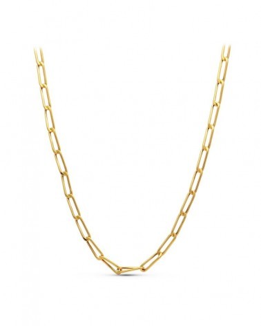 Cadena oro 18k tipo Bilbao 50 cm 4 mm