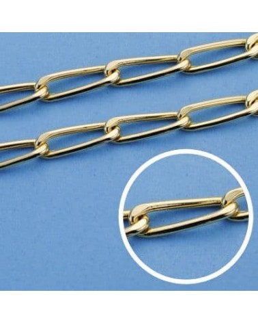 Cadena oro 18k tipo Bilbao 50 cm 4 mm