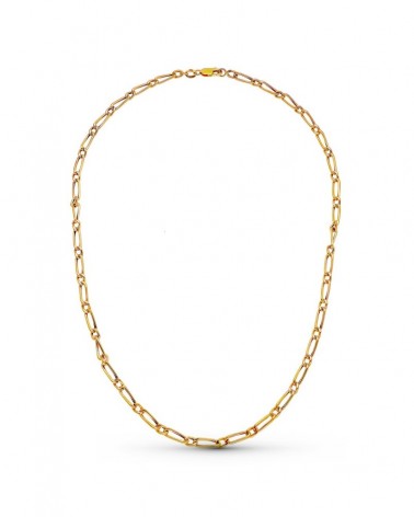 Cadena oro 18k estilo Cartier hueca 50cm