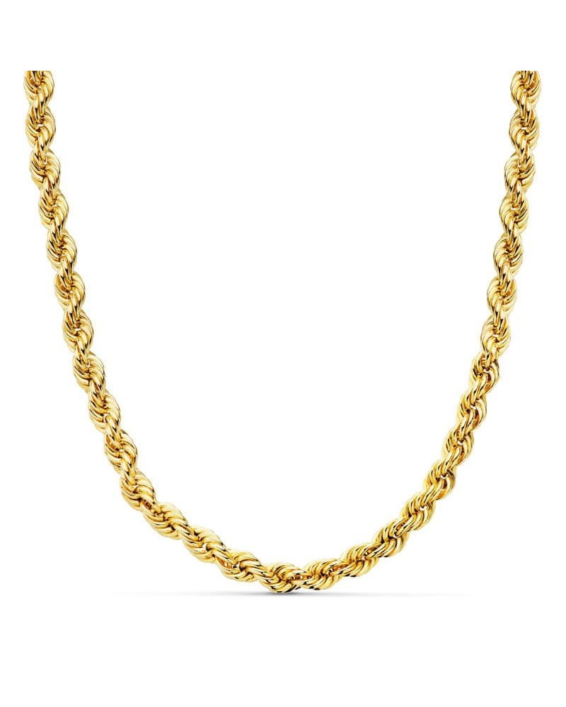 Cadena oro 18k cordón salomónico 5 mm