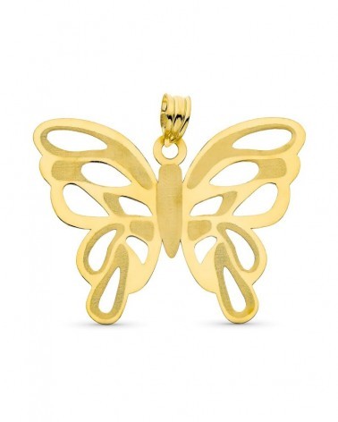 Colgante oro 18k mariposa calada 39x30mm