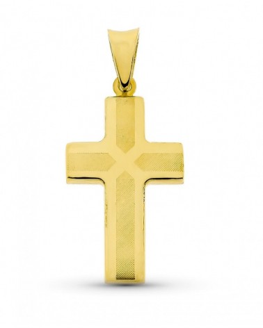 Cruz de oro blanco de 18k PM-16191