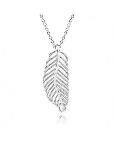 PANDORA LONG FEATHER PENDANT