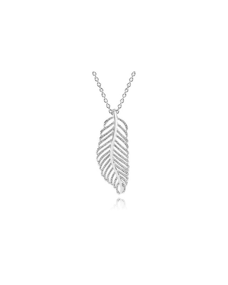 PANDORA LONG FEATHER PENDANT