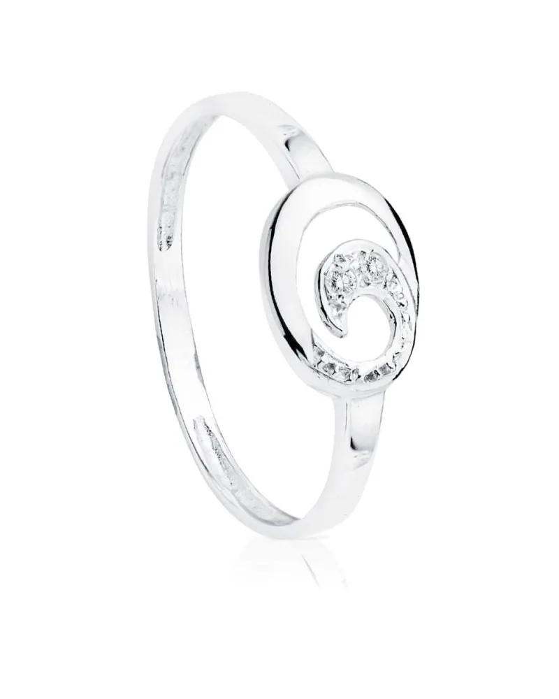 Sortija oro blanco 18k diamantes talla brillante 9x7mm