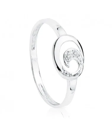 Sortija oro blanco 18k diamantes talla brillante 9x7mm