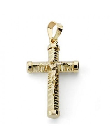 Cruz oro 18k amarillo con Cristo 24x15 mm