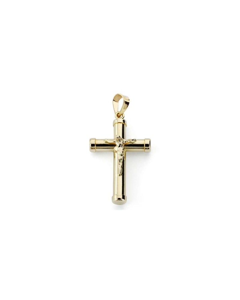 Cruz oro 18k amarillo con Cristo hueca 24x15mm