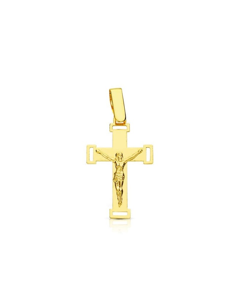 Cristo oro 18k amarillo calado 22x13 mm