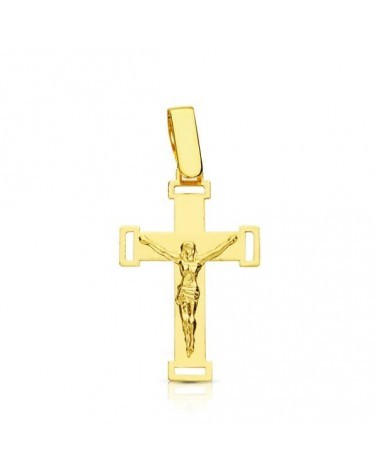 Cristo oro 18k amarillo calado 22x13 mm