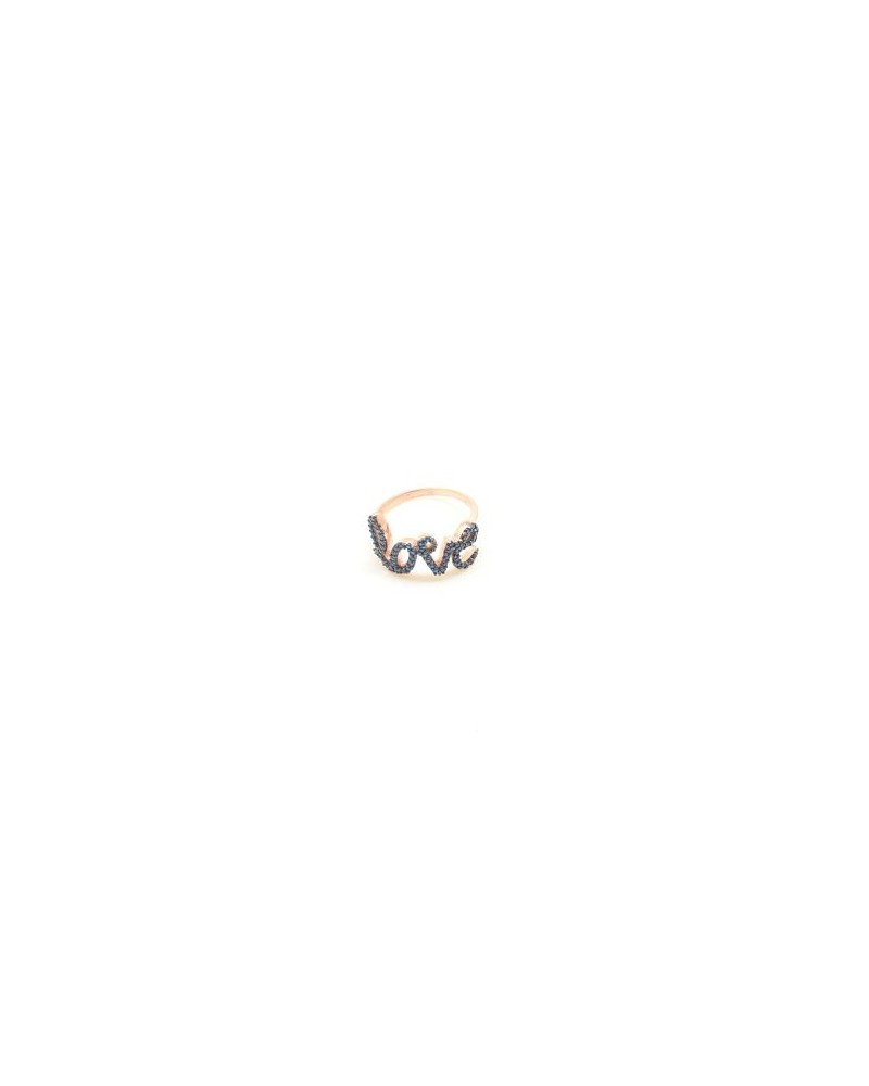 ANILLO LOVE PLATA ROSA