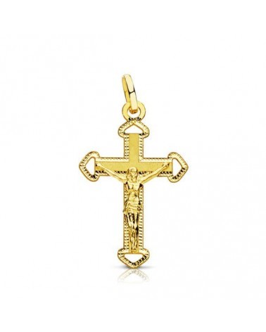 Cruz oro 18k amarillo con Cristo 23x14 mm