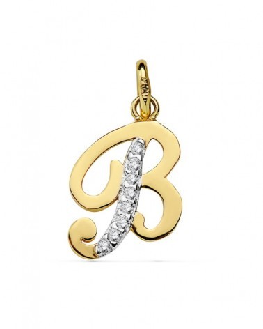 Inicial letra B oro 18k PM-16740-B