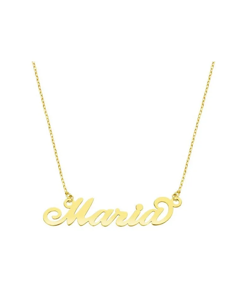 Gargantilla oro 18k nombre personalizado 5 letras 45cm