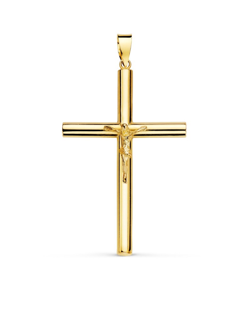 Cruz oro 18k amarillo con Cristo 22mm