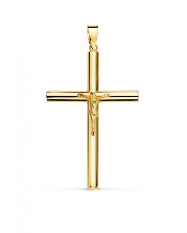 Cruz oro 18k amarillo con Cristo 22mm