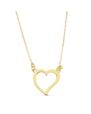 Colgante oro amarillo 18k corazón 1,1 gramos