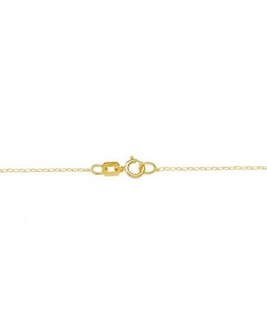 Collar oro 18k corona con cadena 45cm