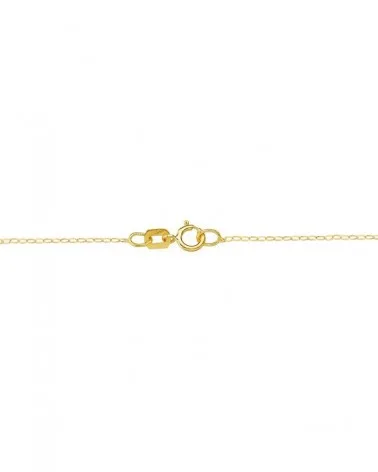Collar oro 18k flecha Cupido amarillo 45cm