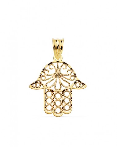 Colgante Mano de Fátima oro 18k amarillo 20x18mm