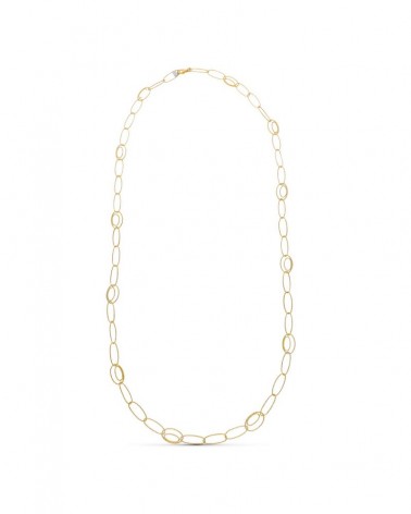 Gargantilla oro 18k amarillo eslabones ovales 80cm