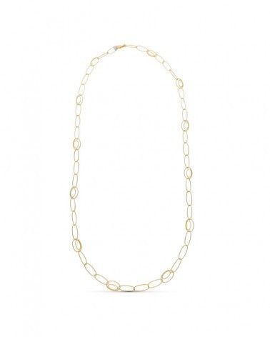 Gargantilla oro 18k amarillo eslabones ovales 80cm