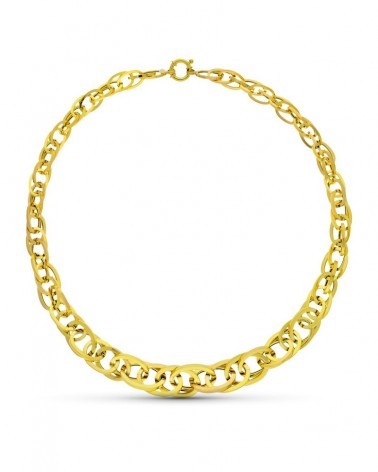 Gargantilla oro 18k amarillo eslabones 45cm