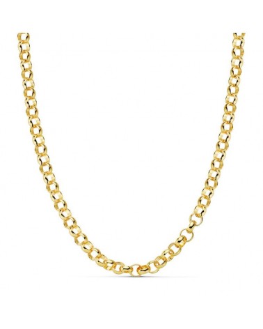 Cadena oro 18k tipo rolo hueca 45 cm