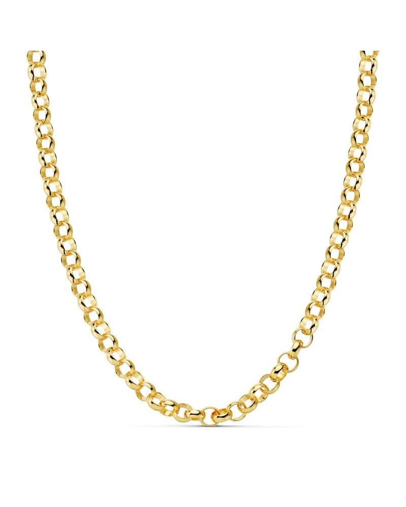 Cadena oro 18k tipo rolo hueca 45 cm