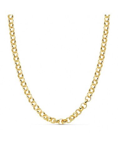 Cadena oro 18k tipo rolo hueca 45 cm