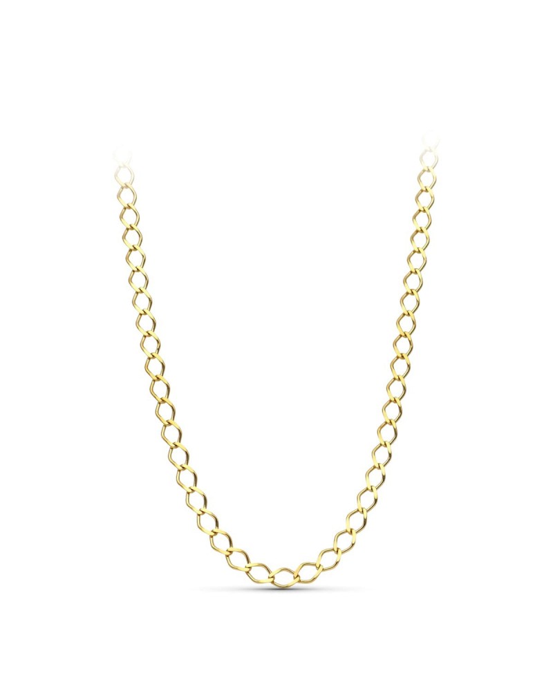 Cadena oro 18k amarillo maciza rombo 50 cm