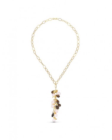 Gargantilla oro 18k amarillo con piedras de color